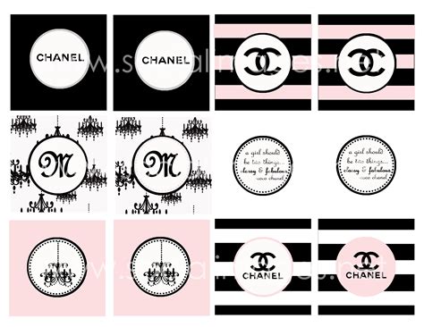 free chanel printables|Chanel labels free printables.